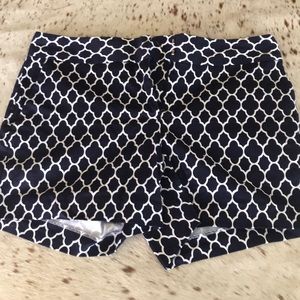 Women’s Printed Navy Shorts